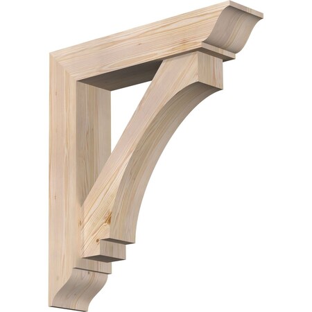 Ekena Millwork Imperial Traditional Smooth Bracket w/ Offset Brace, Douglas Fir, 7 1/2"W x 34"D x 38"H BKT0806X34X38IMP01SDF